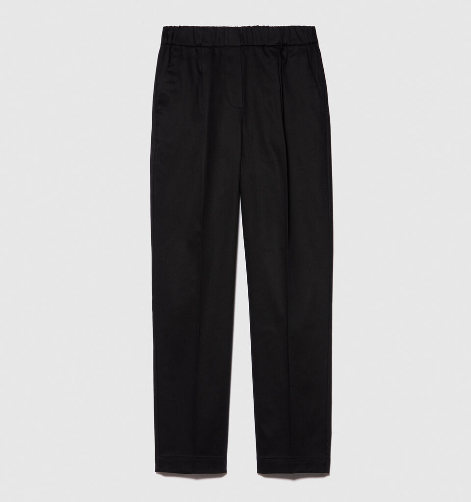 Solid color joggers - women's joggers - Black | Sisley image number 6